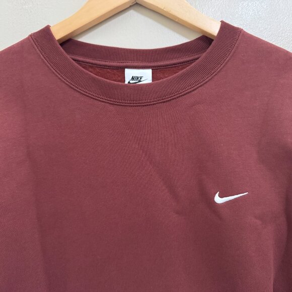 Nike Nikelab Solo Swoosh Men's Fleece Heavyweight Sweatshirt DX1361-231 Mens - Picture 3 of 9